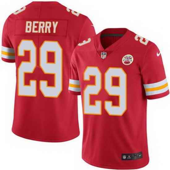 Nike Chiefs #29 Eric Berry Red Team Color Mens Stitched NFL Vapor Untouchable Limited Jersey